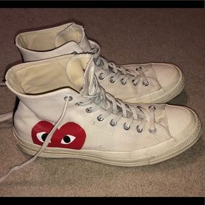 Play CDG Converse- Men’s size 9, Women’s size 11